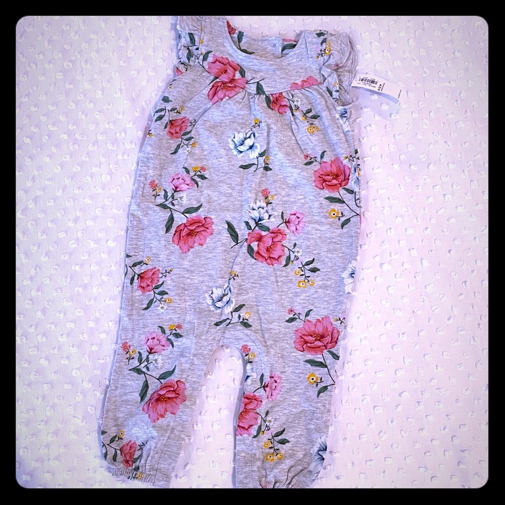 NWT Baby Girl Floral Jumpsuit